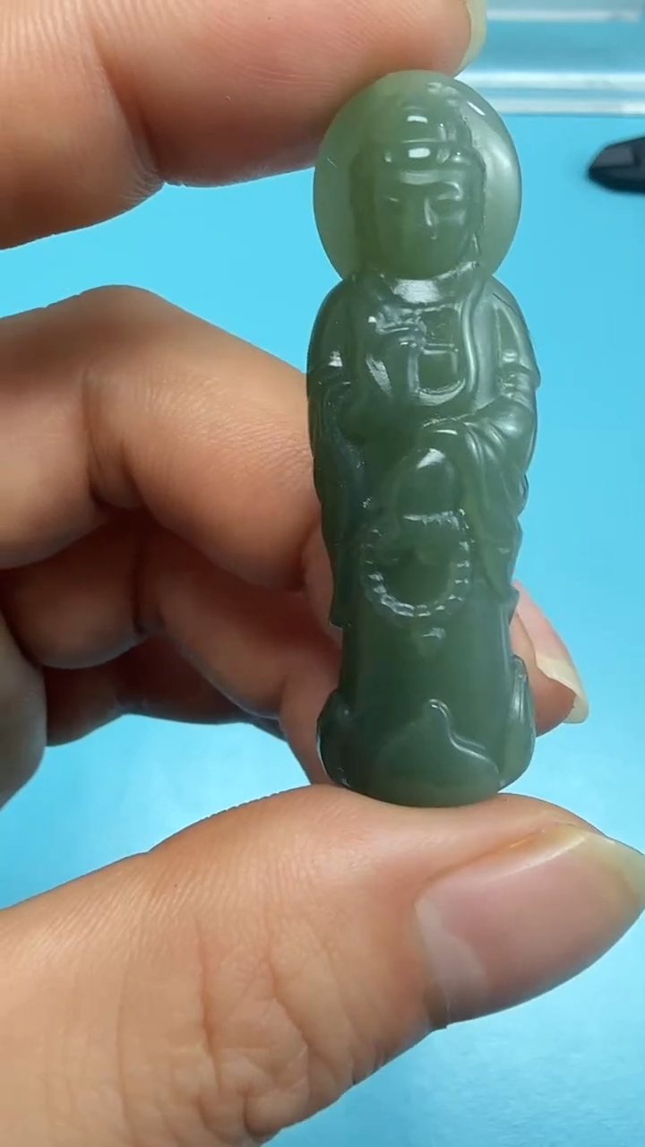 颈饰未镶嵌和田玉勇*004