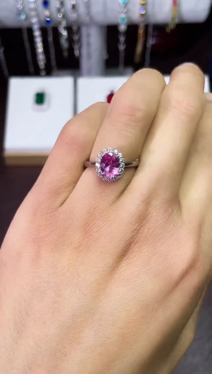 合金合成钻石火龙果戒指