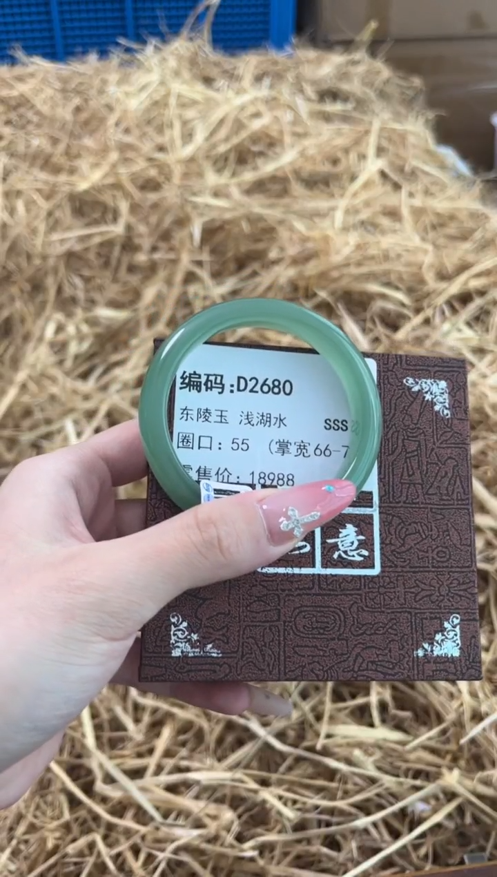 未镶嵌手镯石英质玉D2680