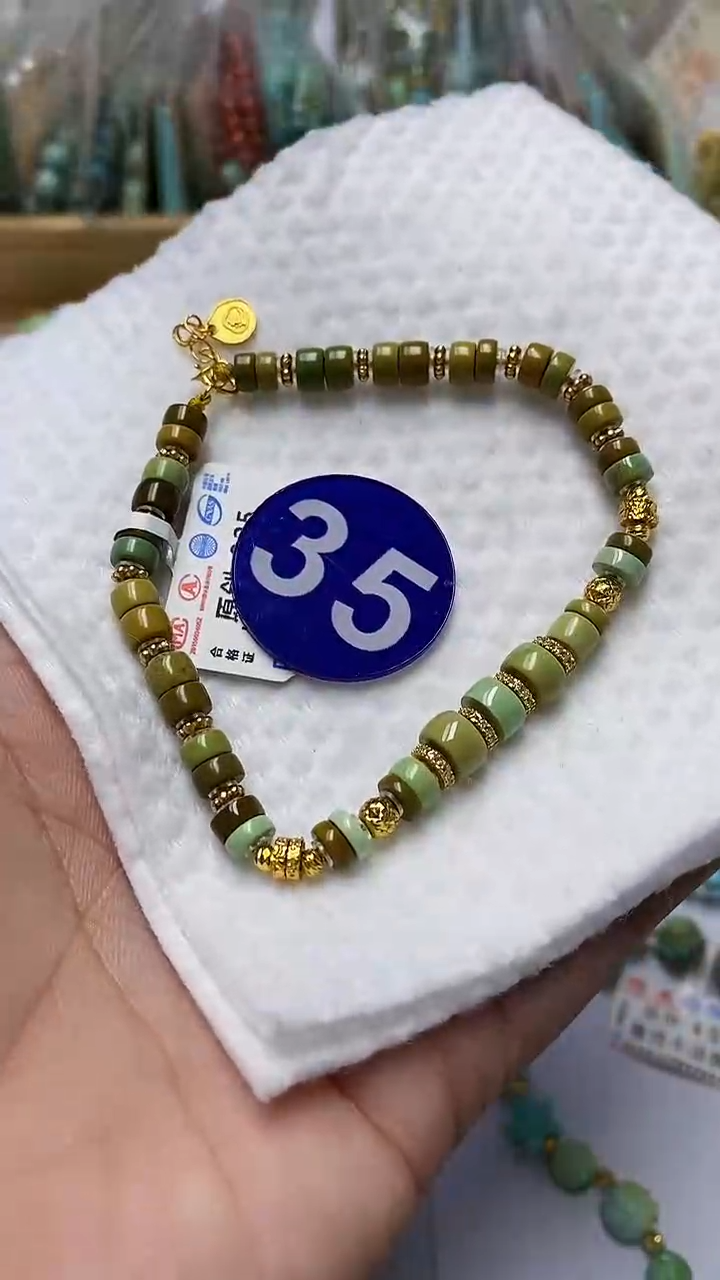 【闪购商品】绿松石手链银S925镶嵌35