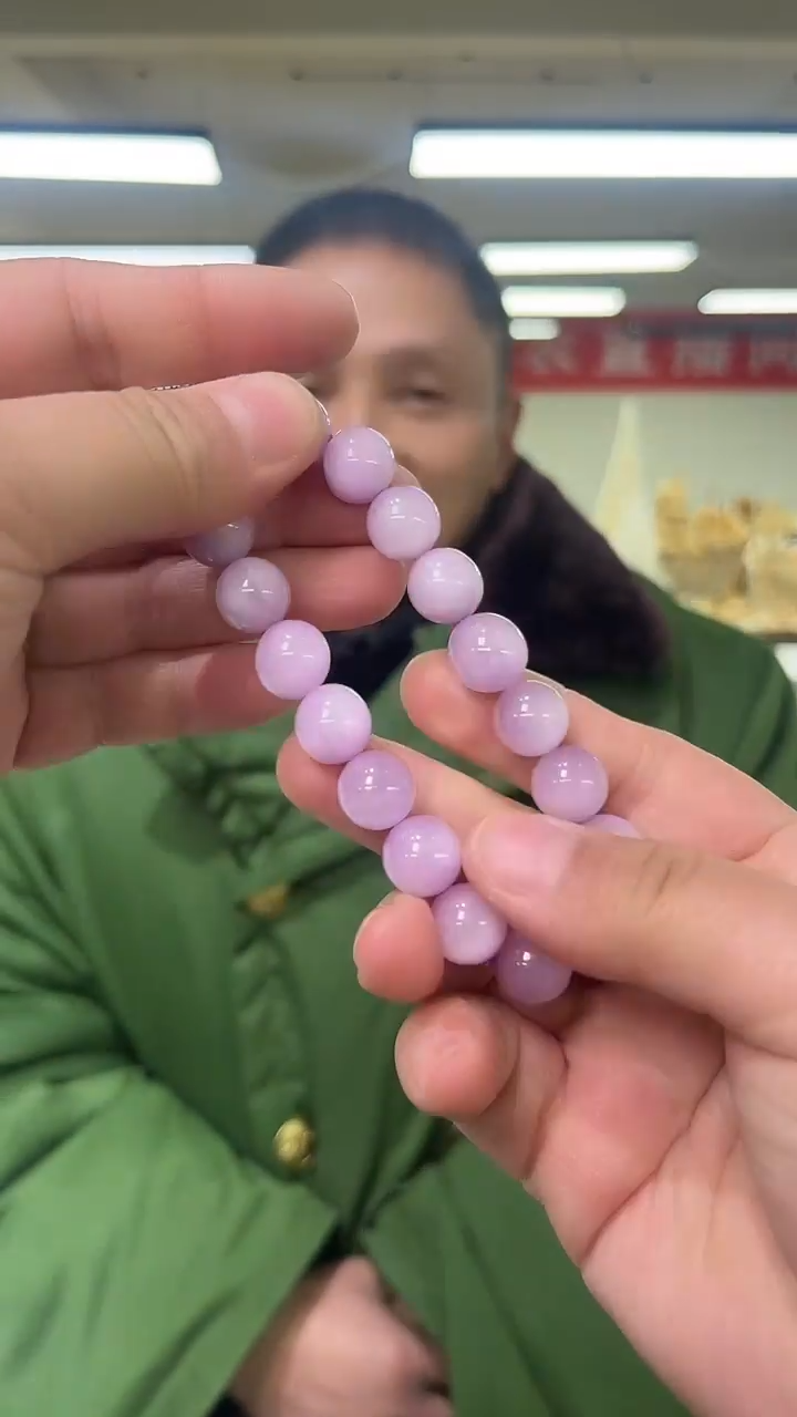 【闪购商品】锂辉石挂链未镶嵌天然紫锂辉手串多样性发一11mm