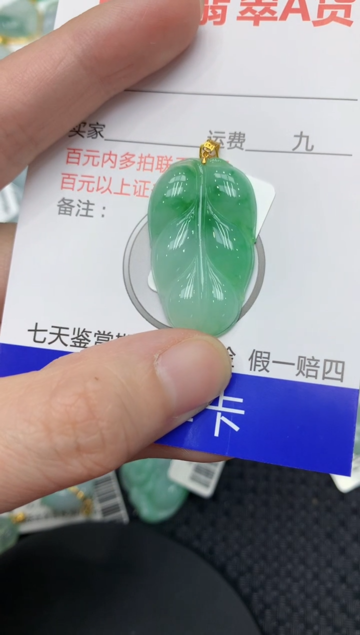 【闪购商品】翡翠颈饰18K金镶嵌11111111