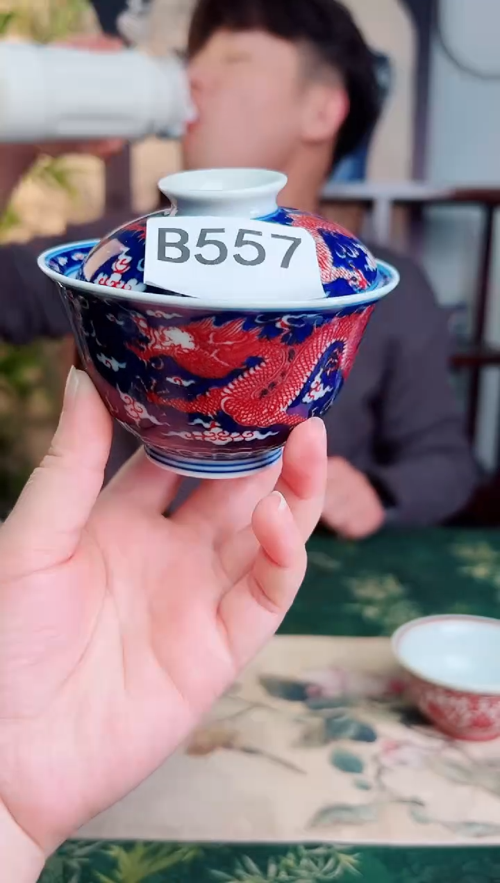 瓷片B577景德镇毛仔柴窑杯