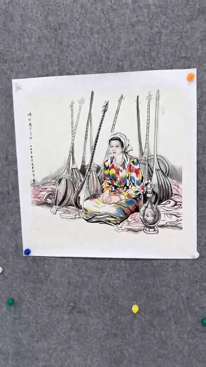 【闪购商品】国画宋廷军国画人物作品3