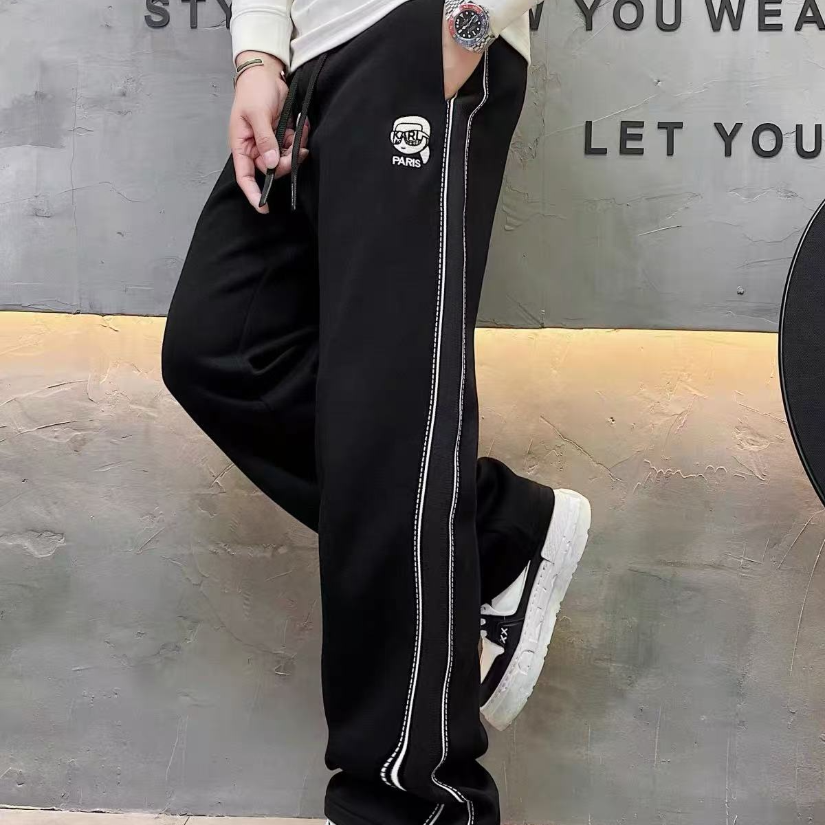 2025秋冬加绒加厚潮牌休闲裤