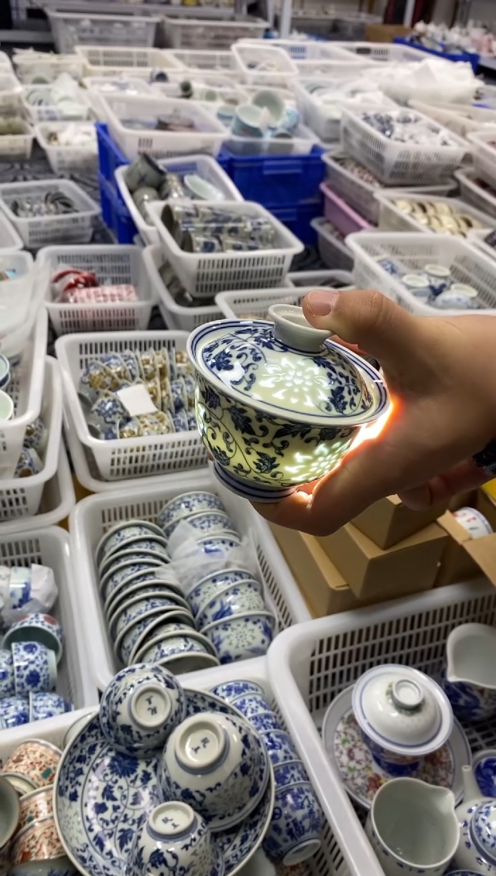 陶瓷景德陶瓷茶具容量约140