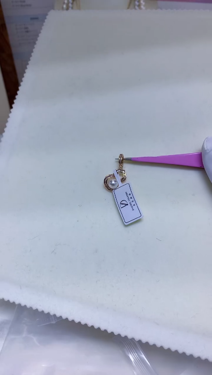 银S925镶嵌海水珍珠饰品福禄吊坠