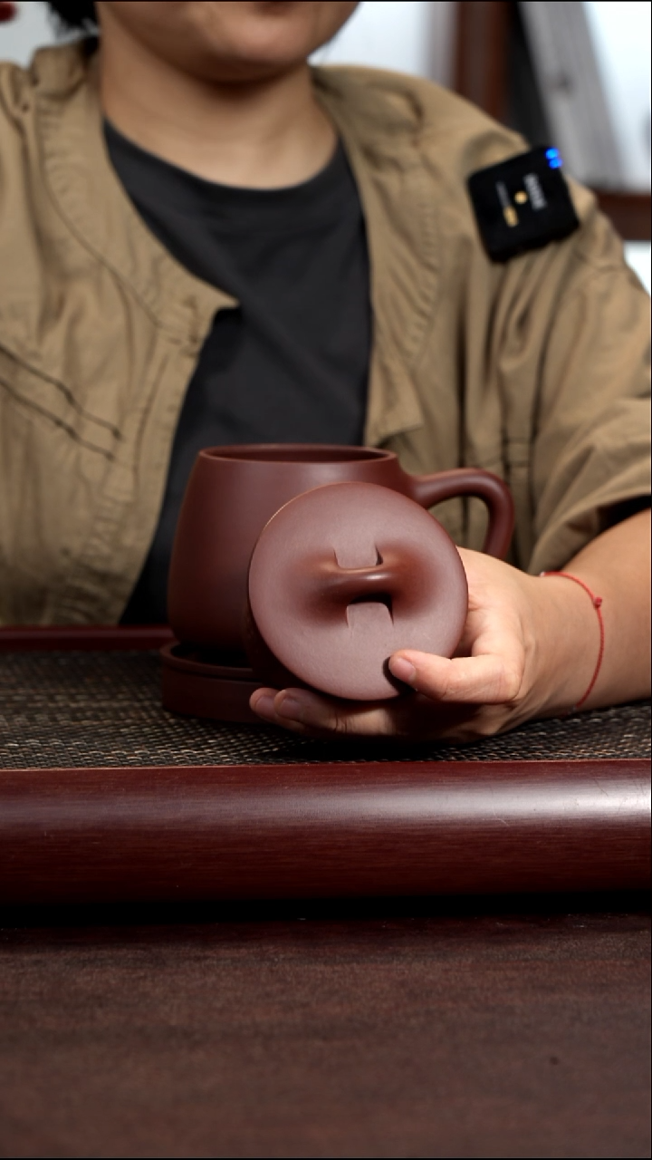 茶杯紫砂尾单底槽清石瓢五件套