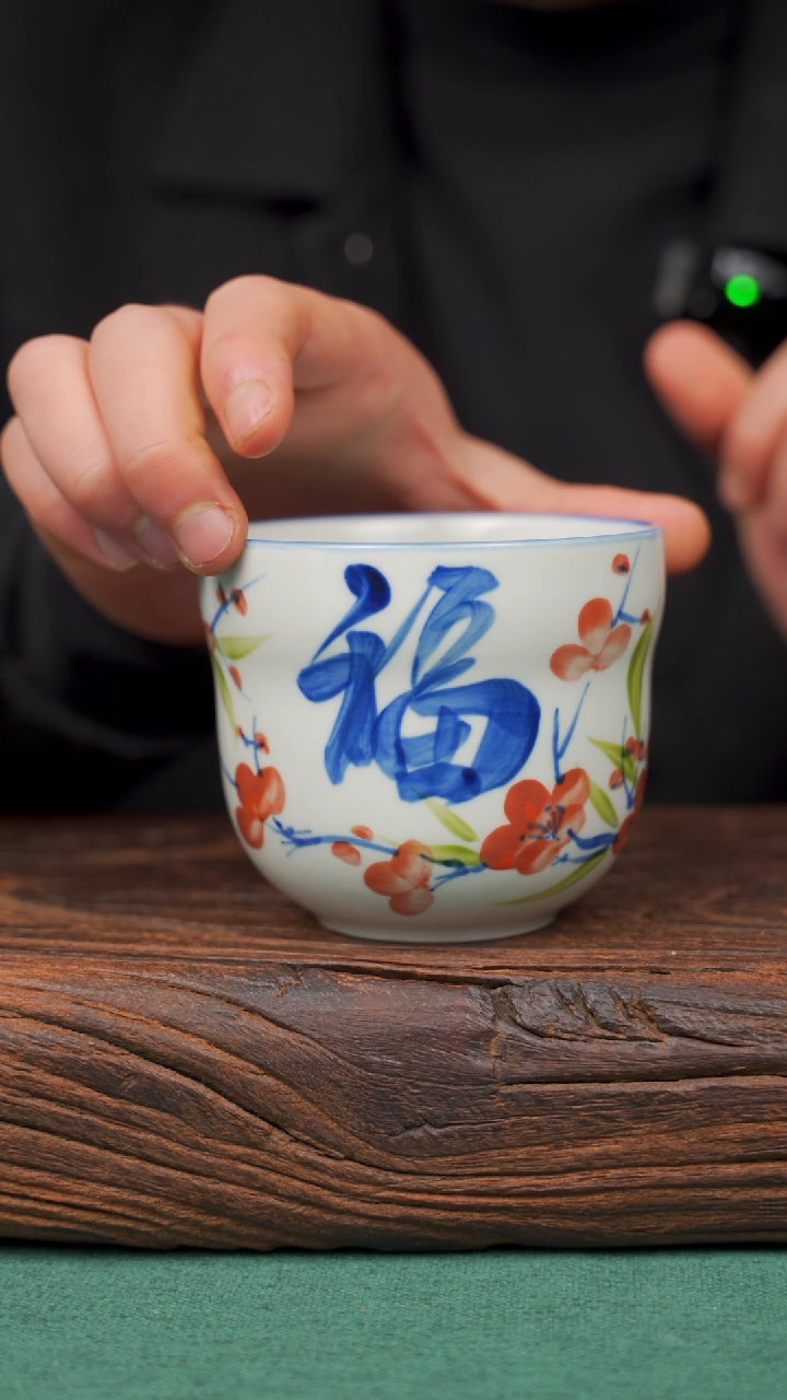 【闪购商品】瓷片96景德镇手绘釉下彩