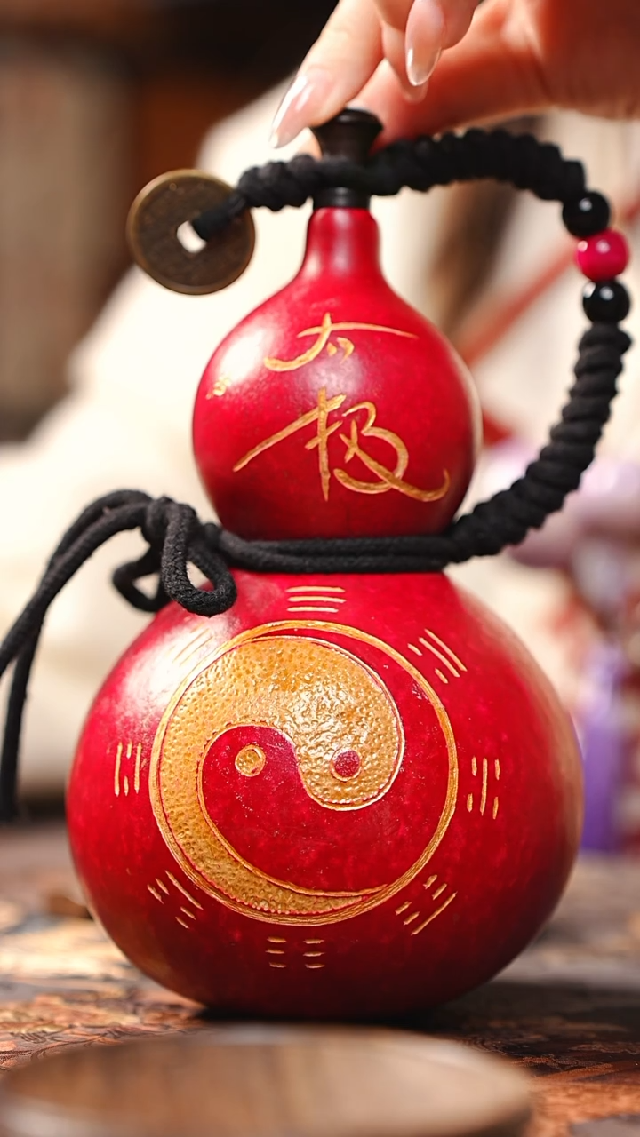 【闪购商品】RR151大漆酒葫芦不包手串及旋转底座