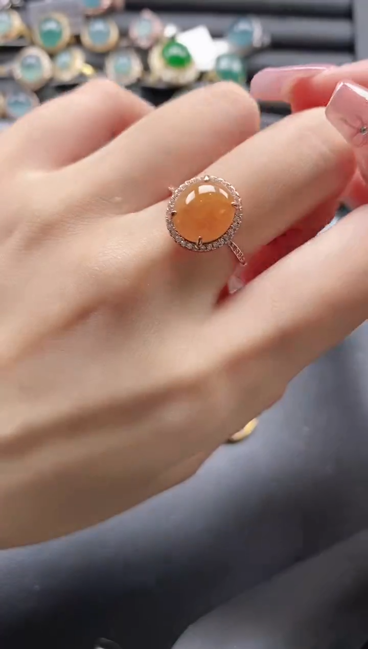 【闪购商品】翡翠戒指银S925镶嵌1111