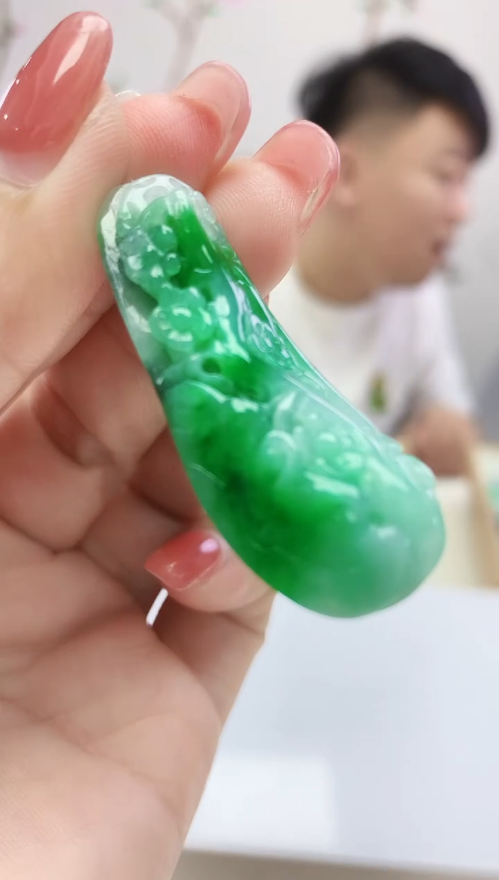 定制翡翠未镶嵌888xm-毛货荷叶49