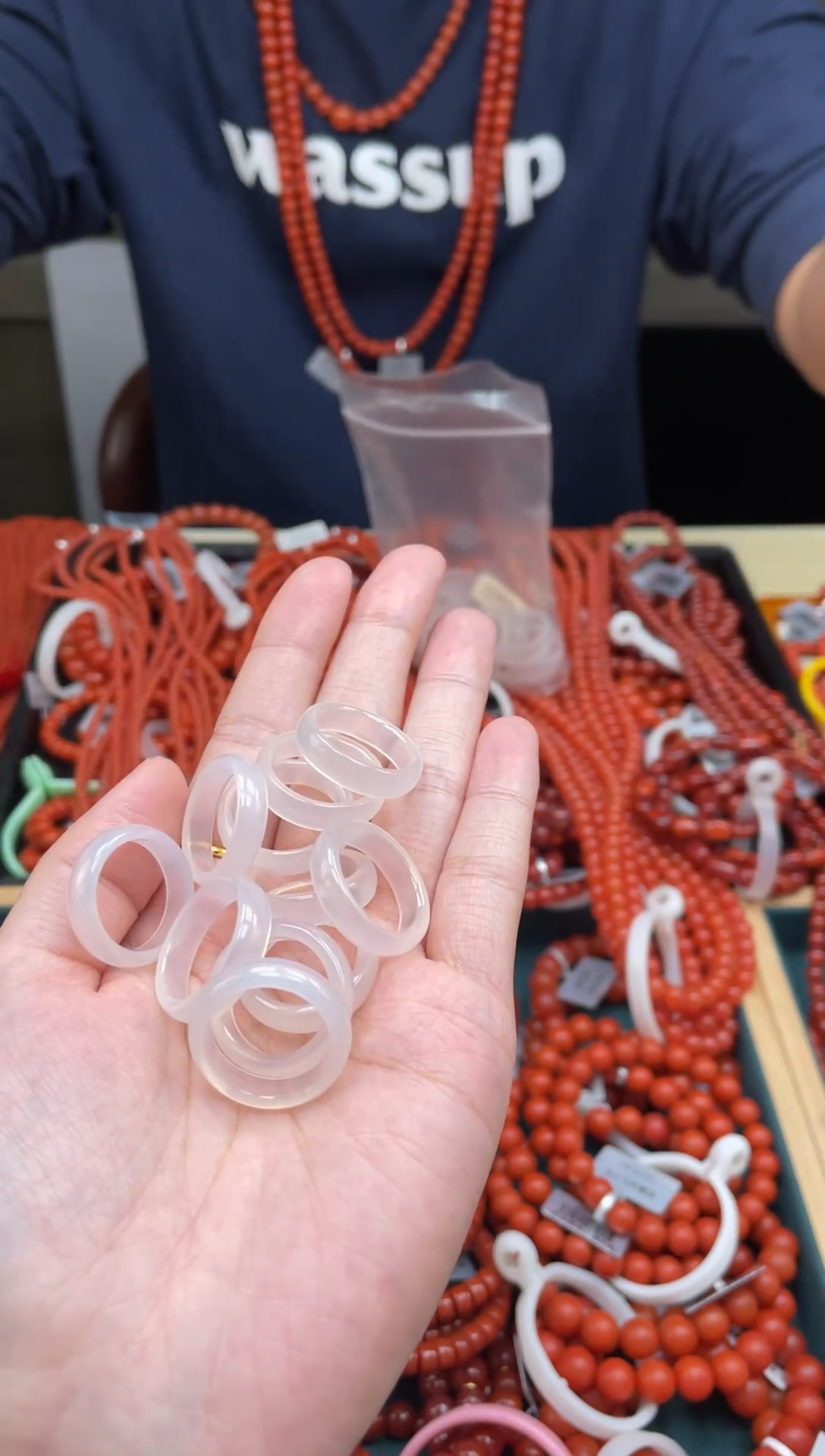未镶嵌南红玛瑙戒指荔枝冻多样性发一