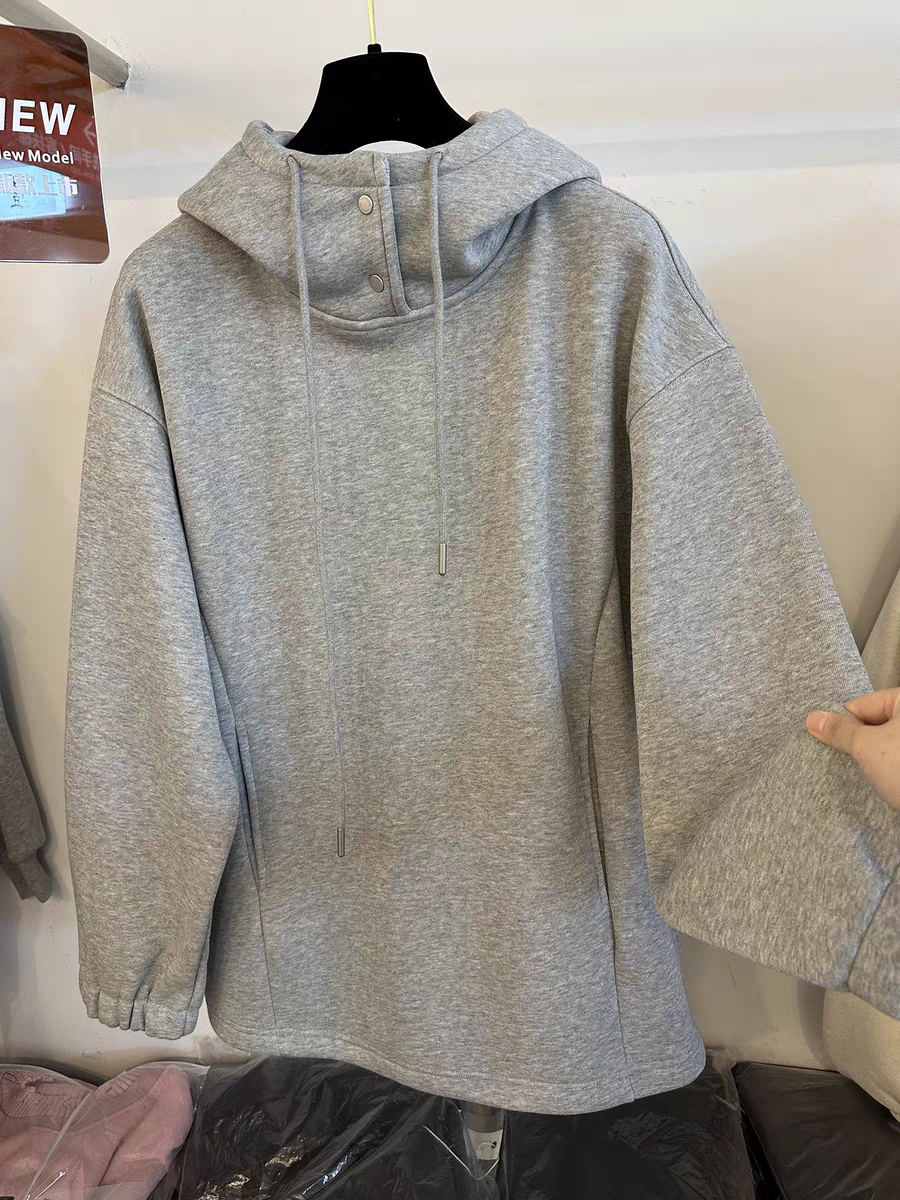 A1036刘梅家加绒加厚连帽卫衣