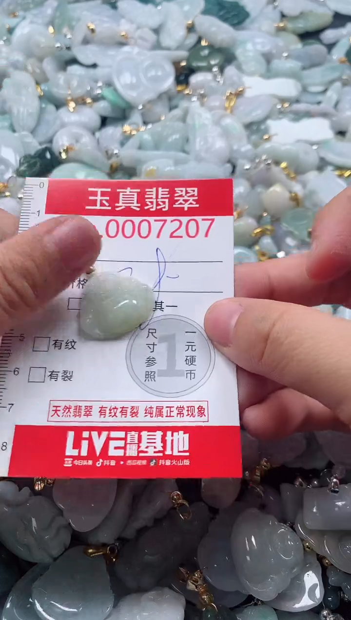 吊坠(不含链)未镶嵌翡翠7207