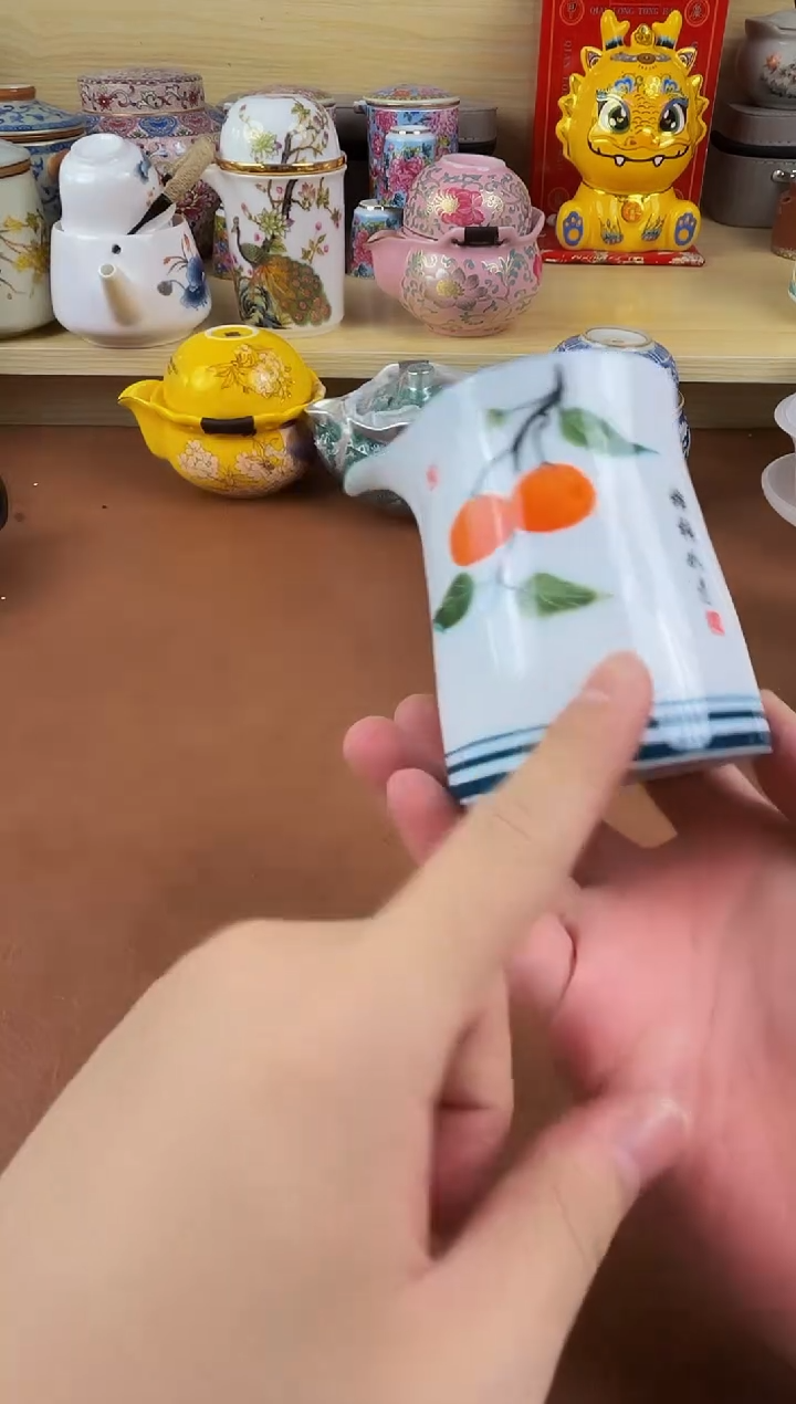 陶瓷茶具摆件旅行套组