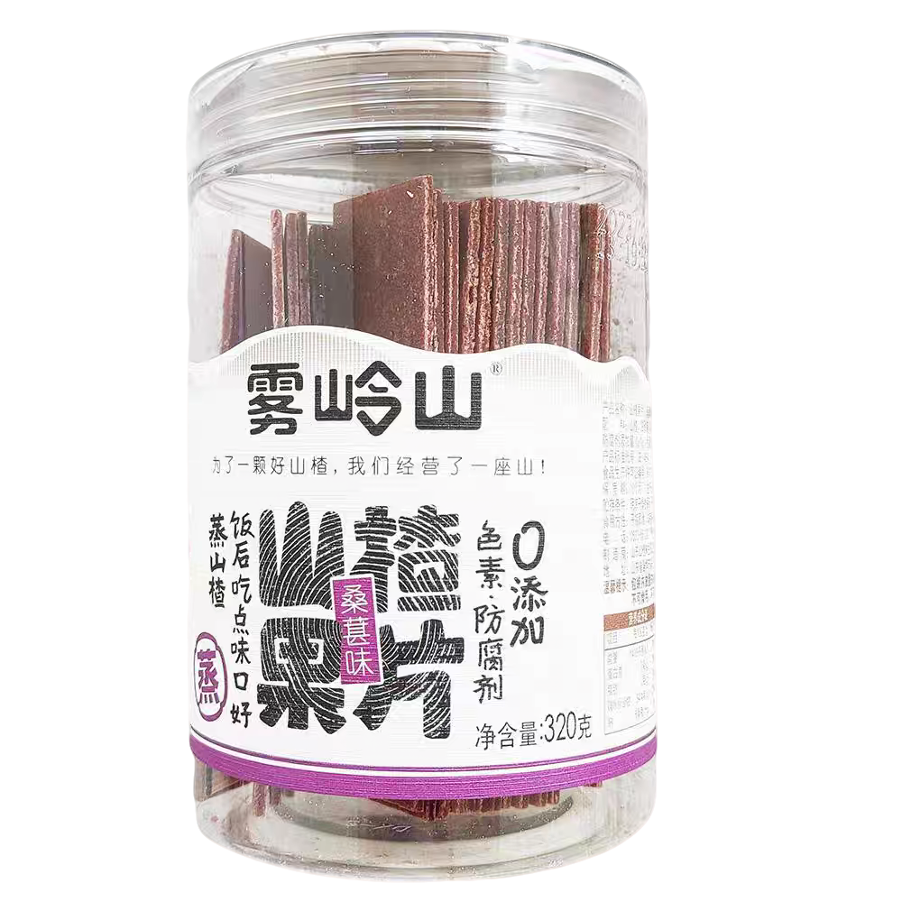 雾岭山瓶装桑葚味山楂果味320g
