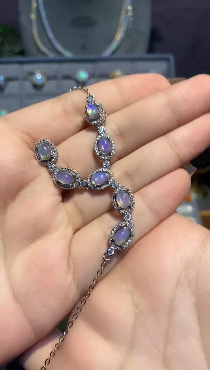 【闪购商品】欧泊项链合金项链