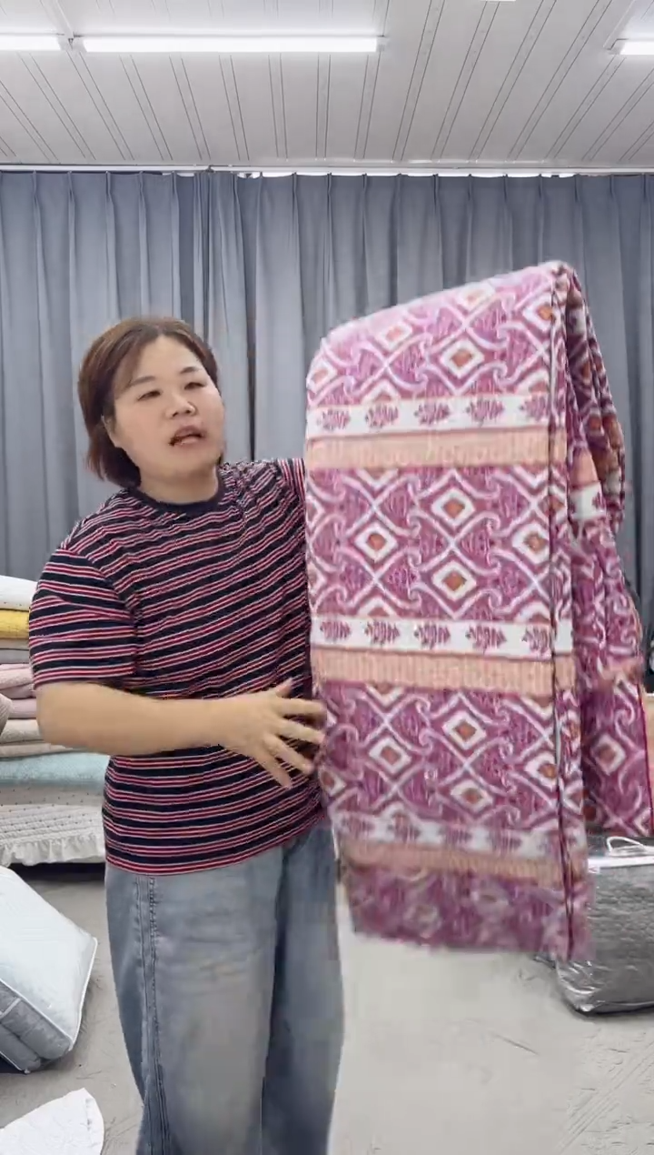 棉紫色三件套水洗棉2.3*2.5