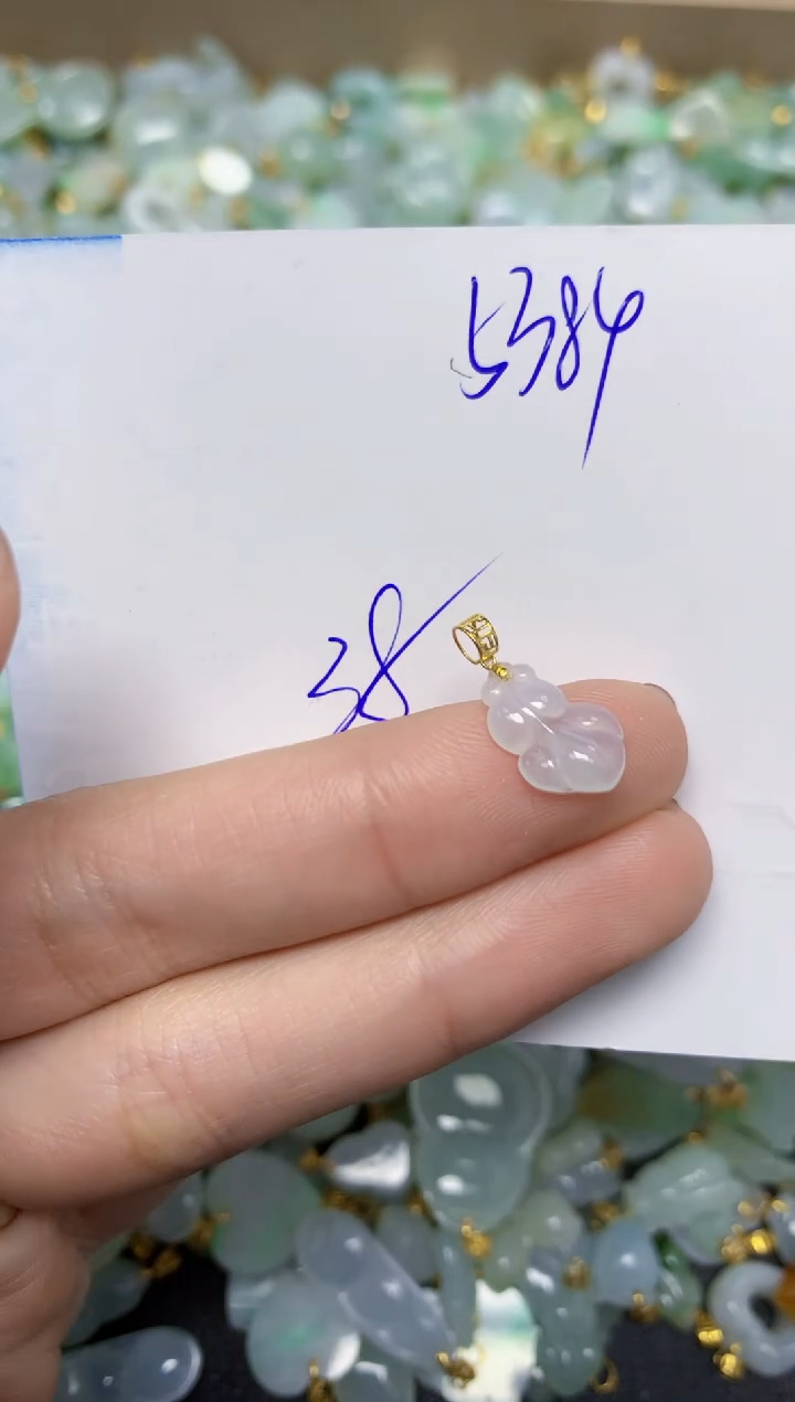 【闪购商品】翡翠颈饰18K金镶嵌 天然翡翠A货