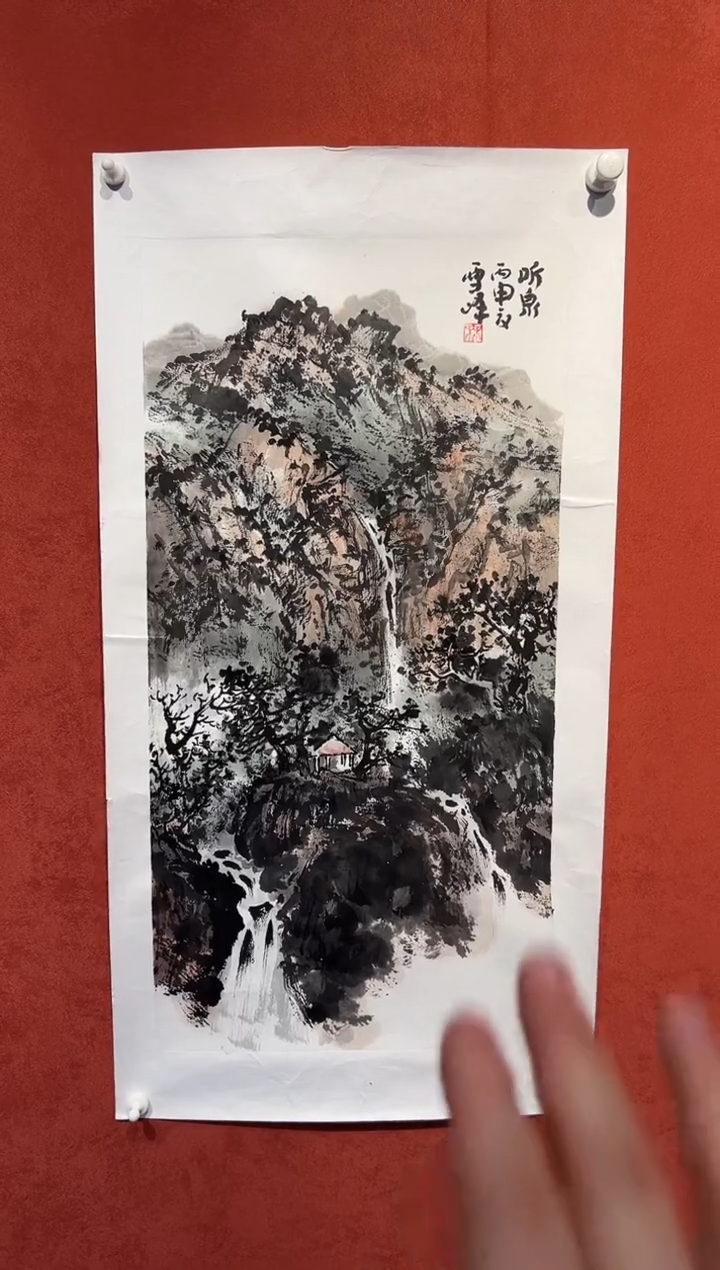 书法麻学峰国画展品