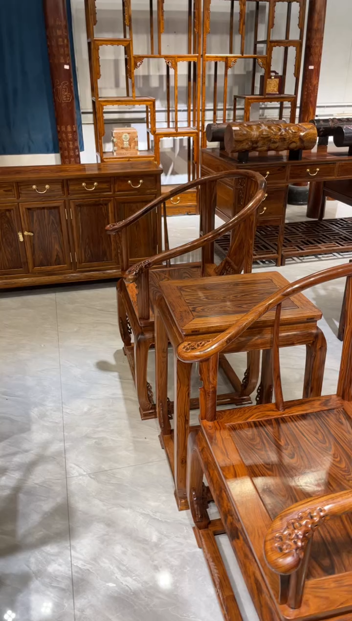 【闪购商品】木皇宫椅三件套家具链接