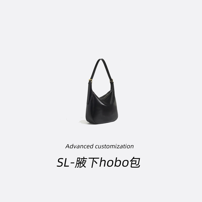 【保证真皮】6021小号黑色腋下hobo花花经典斜挎包手提包单肩