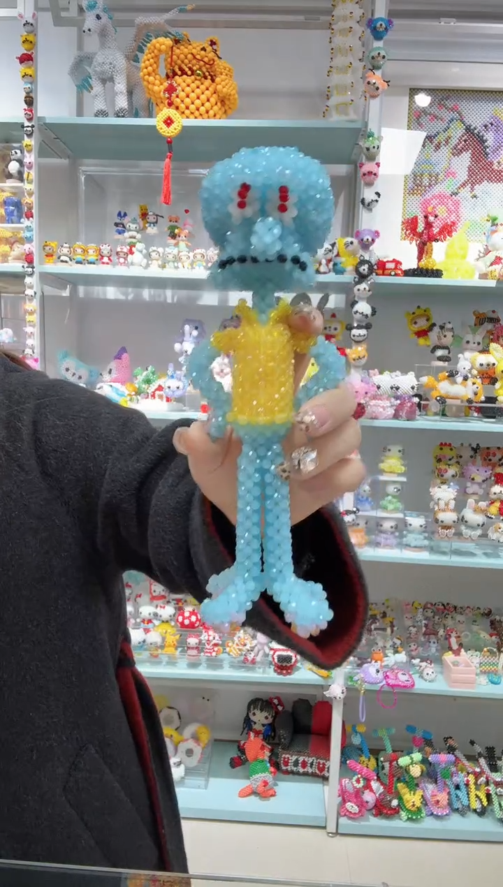 玻璃2548卡4水晶章鱼哥材料包1套