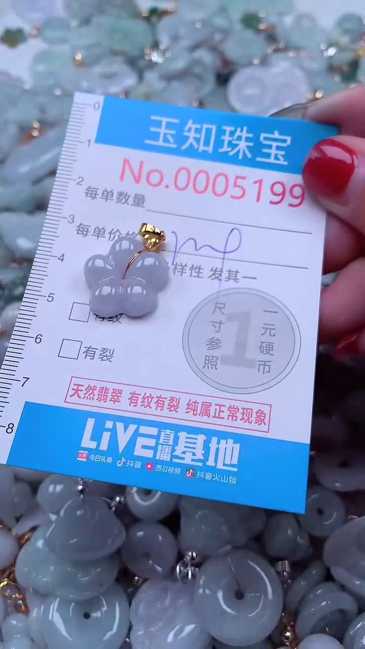 吊坠(不含链)未镶嵌翡翠5199