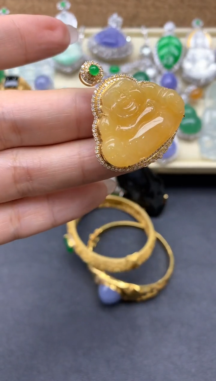 【闪购商品】翡翠颈饰18K金镶嵌511-中国好珍宝