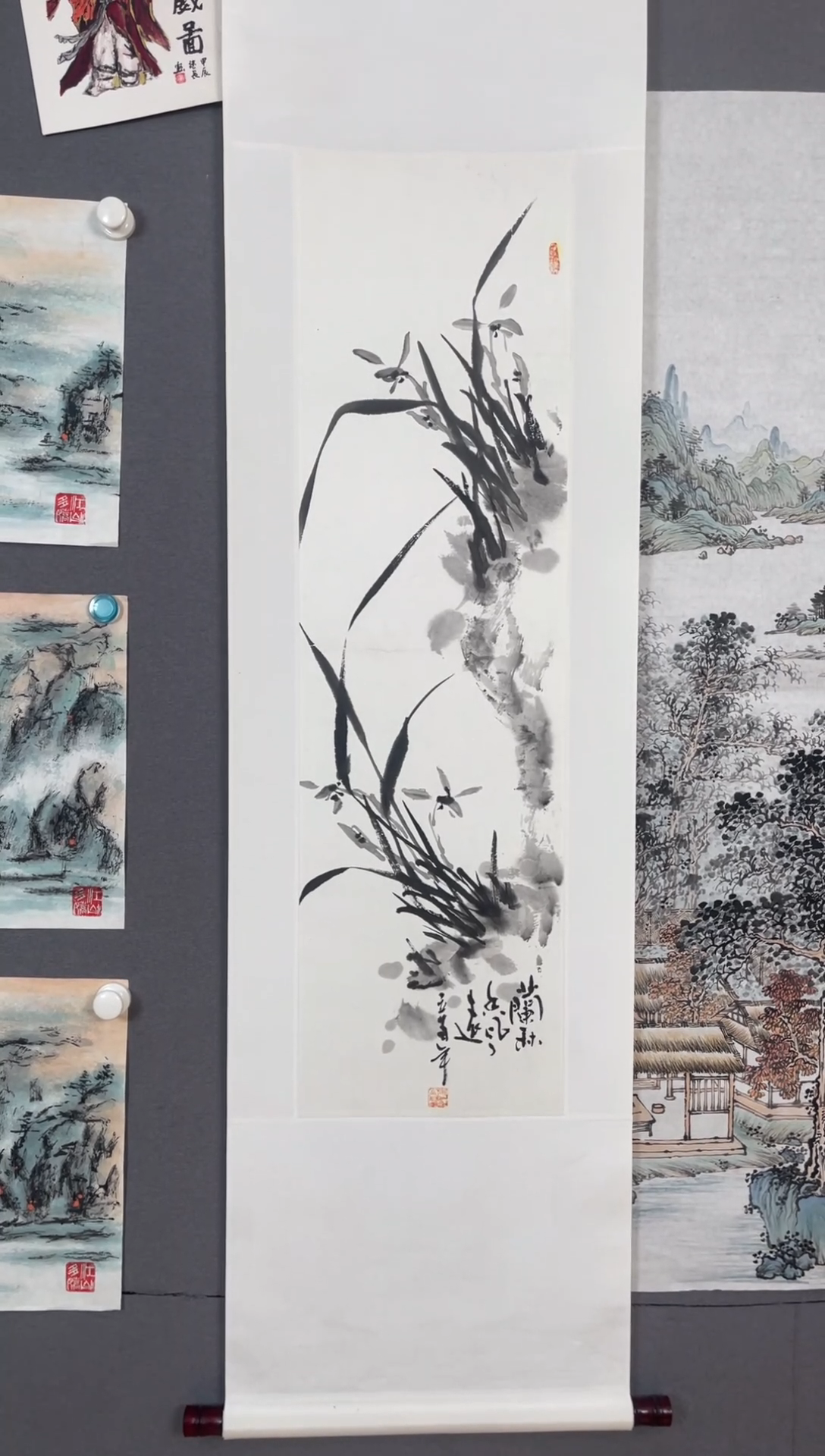 国画A****悔国画山水花鸟作品