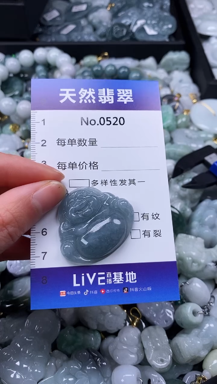 【闪购商品】翡翠颈饰未镶嵌缅甸A货翡翠0520