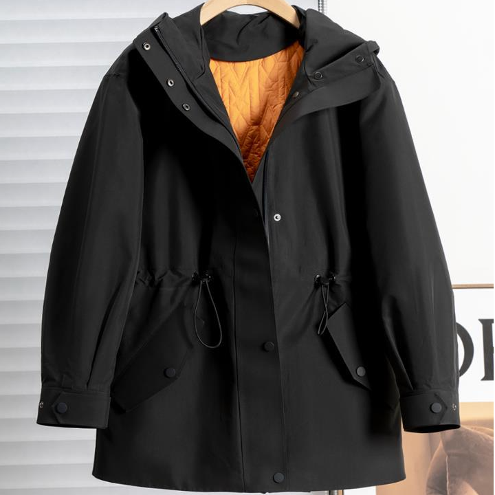 抽绳收腰防风防水休闲冲锋衣风衣外套LG-23-092-2