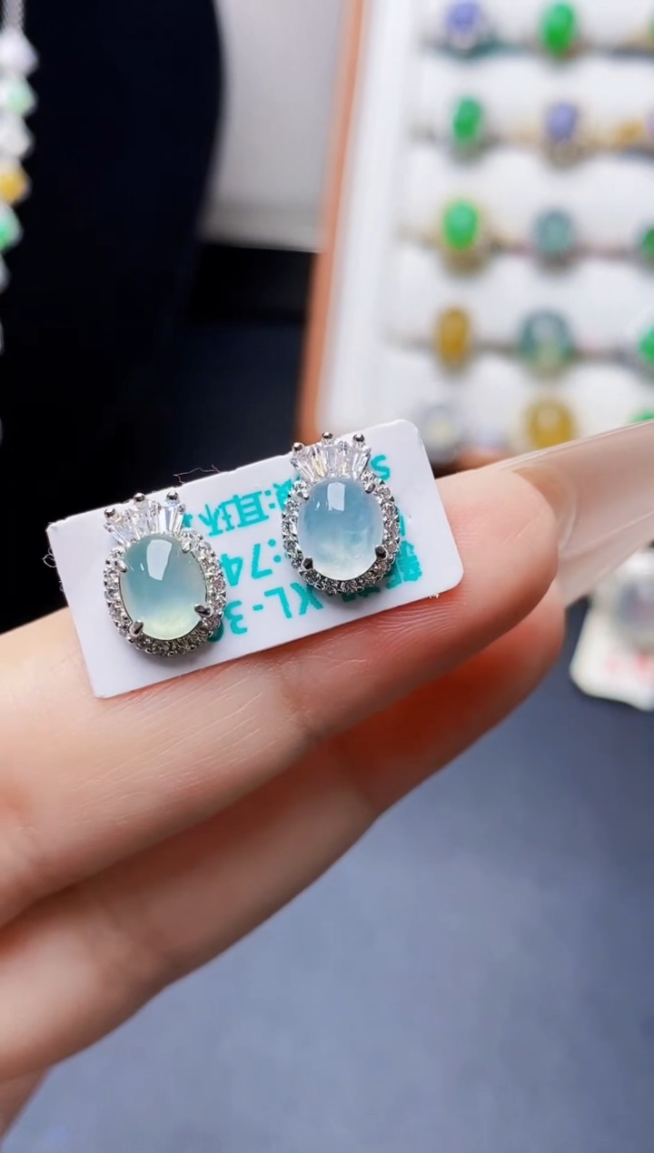 银S925镶嵌戒指翡翠0272