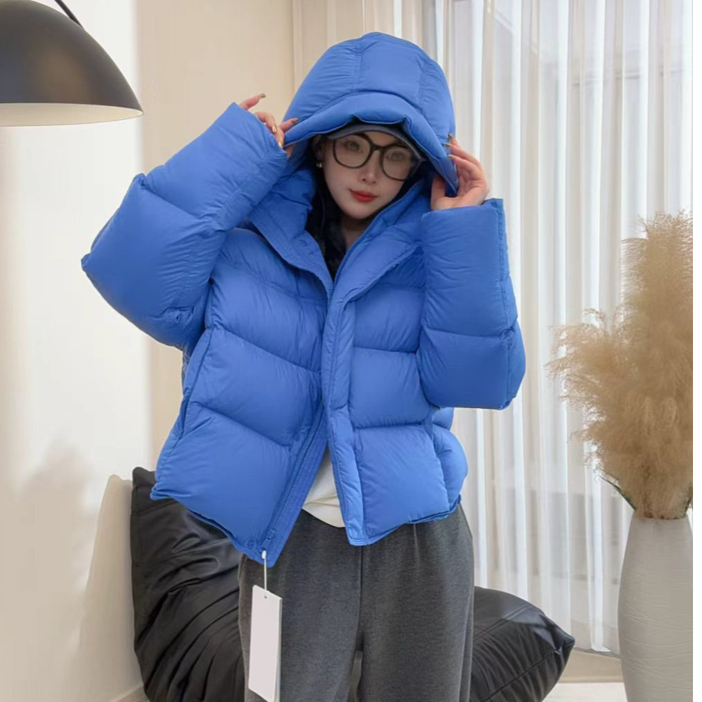 冬季保暖鹅绒短款羽绒服女2025新款爆款小个子鹅绒服加厚宽松连帽