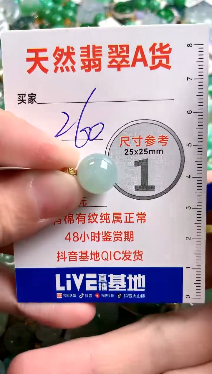【闪购商品】翡翠颈饰18K金镶嵌0363204341