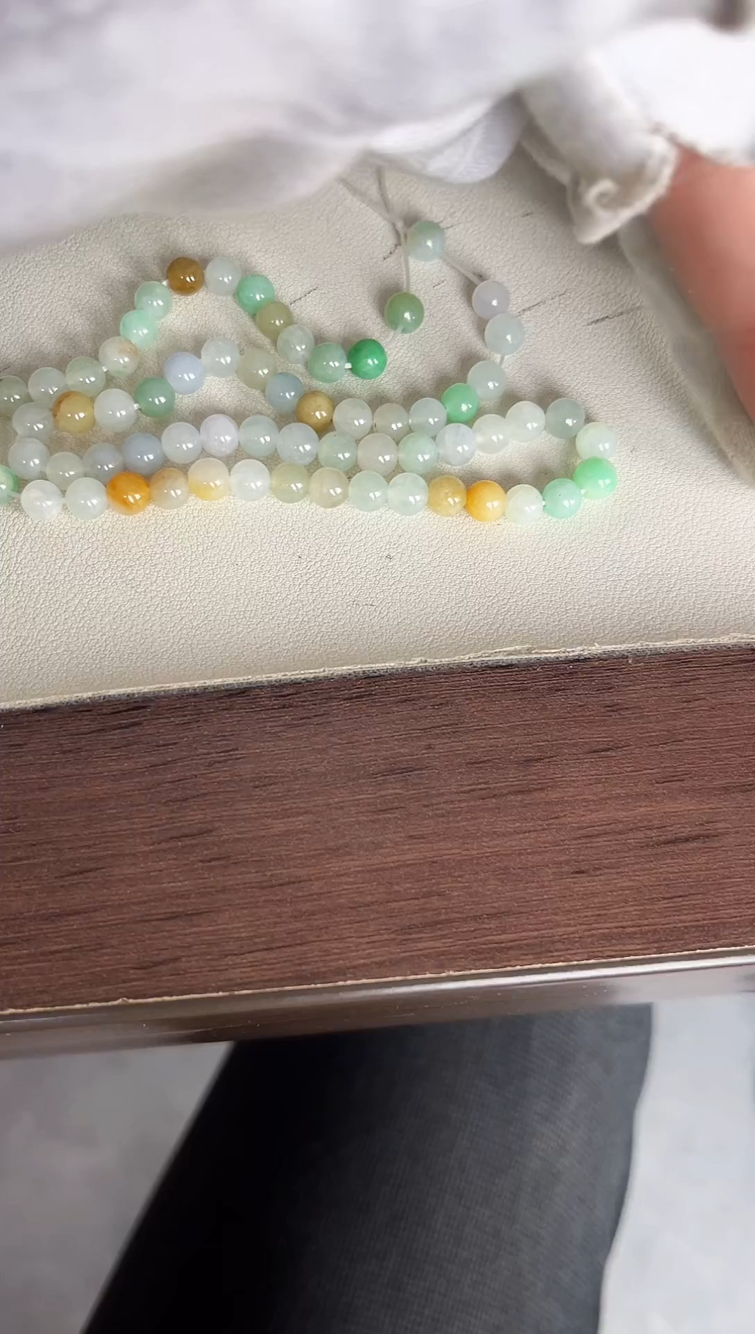 散珠翡翠翡翠项链60颗多样性发货