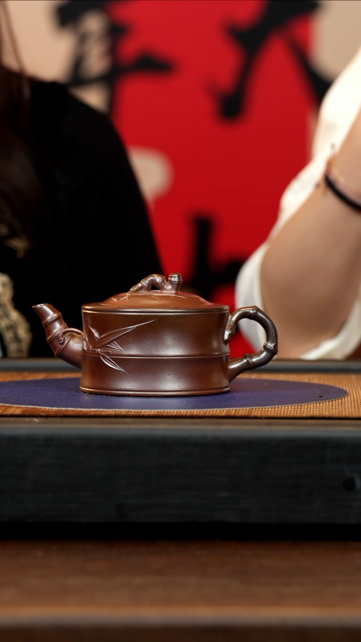 【闪购商品】紫砂茶壶GS 葛窑 竹段 260cc