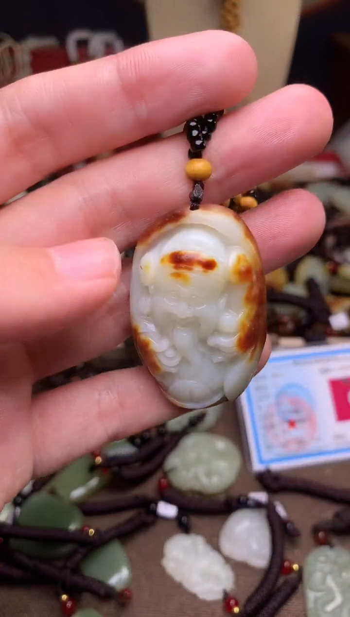 颈饰未镶嵌和田玉新疆料青海料清水和田玉吊坠