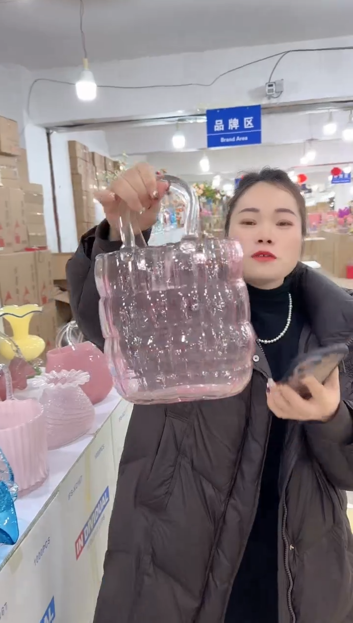 【闪购商品】无铅玻璃甄选花器-h-早3
