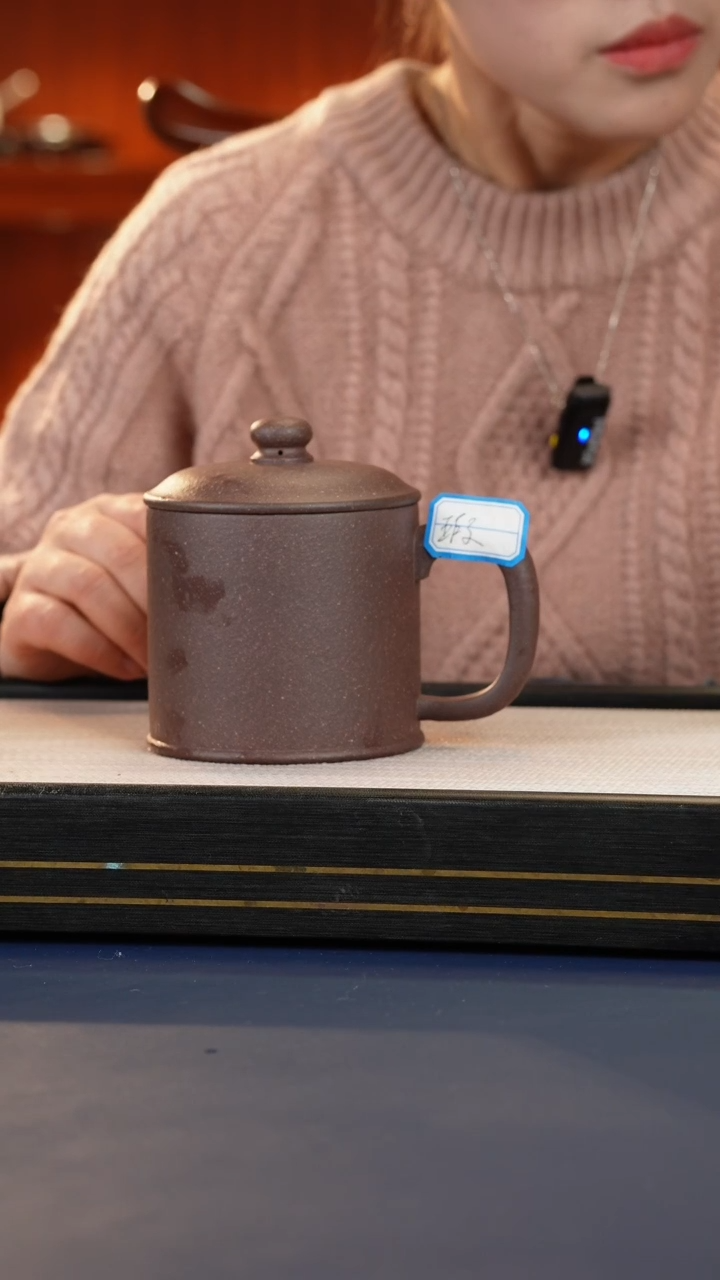 【闪购商品】紫砂茶杯宜兴原矿紫砂大水谭紫泥盖杯微瑕
