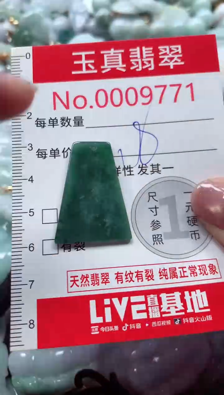 吊坠(不含链)未镶嵌翡翠9771