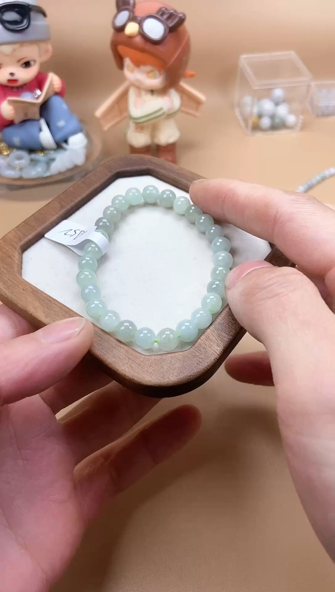 【闪购商品】翡翠手串未镶嵌天然翡翠A货手串A52