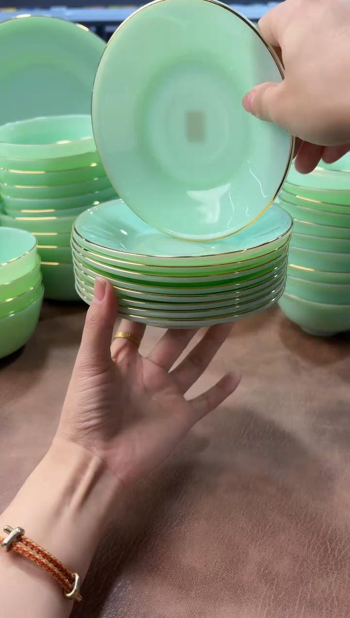 玉瓷  6英寸骨碟10个景德镇陶瓷