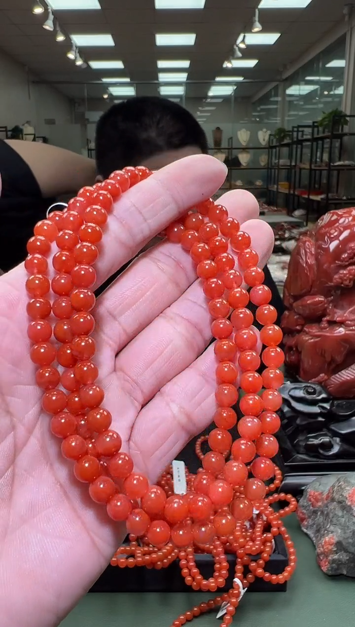 【闪购商品】南红玛瑙多圈手串未镶嵌一条约6mm 多样性发货