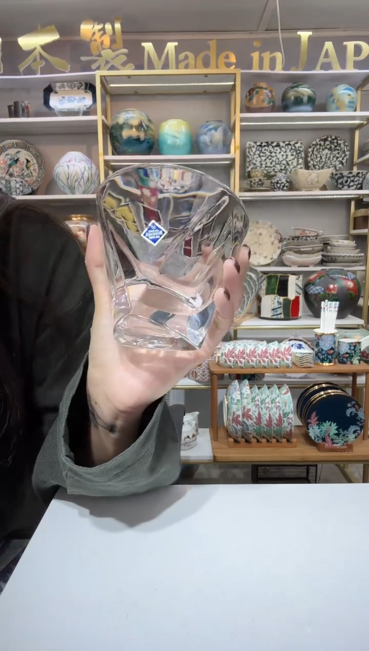 陶瓷捷克进口天使威士忌杯320ml2只