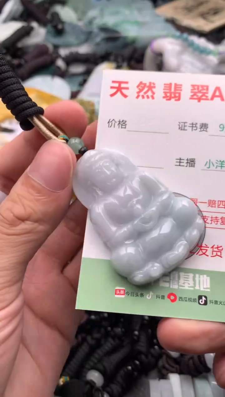 翡翠未镶嵌吊坠(不含链)1