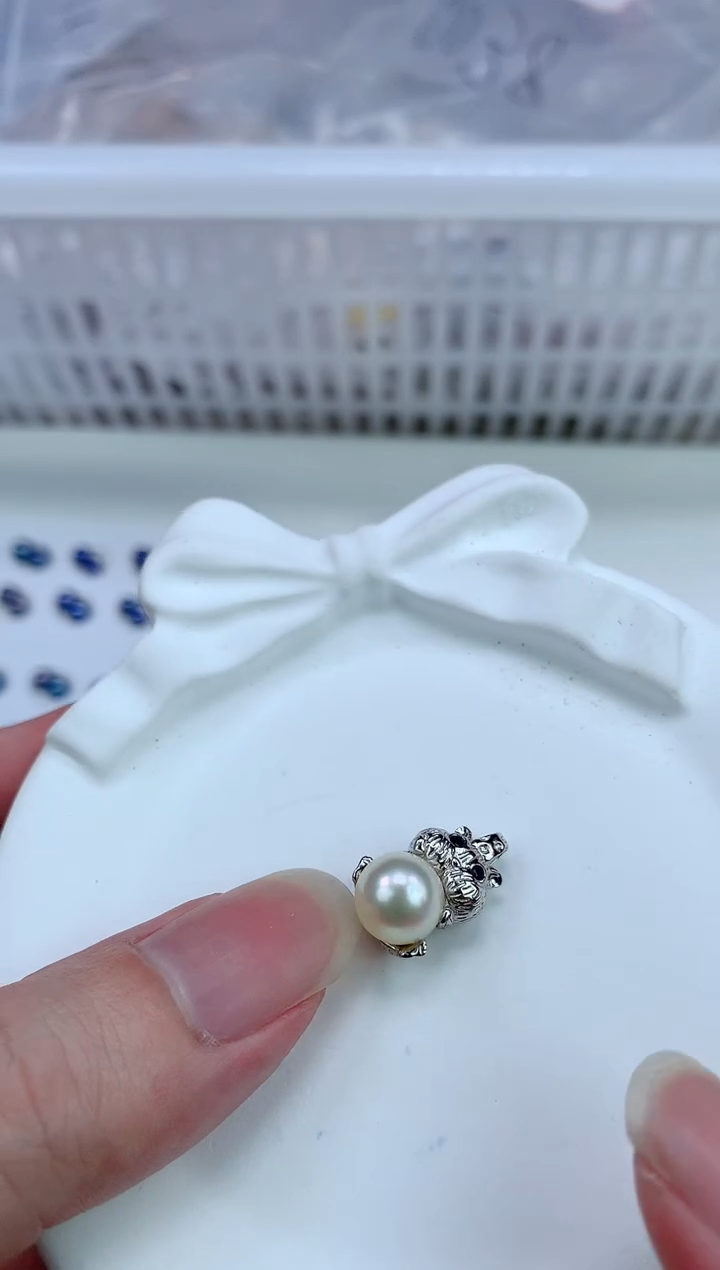 银S925镶嵌吊坠海水珍珠14