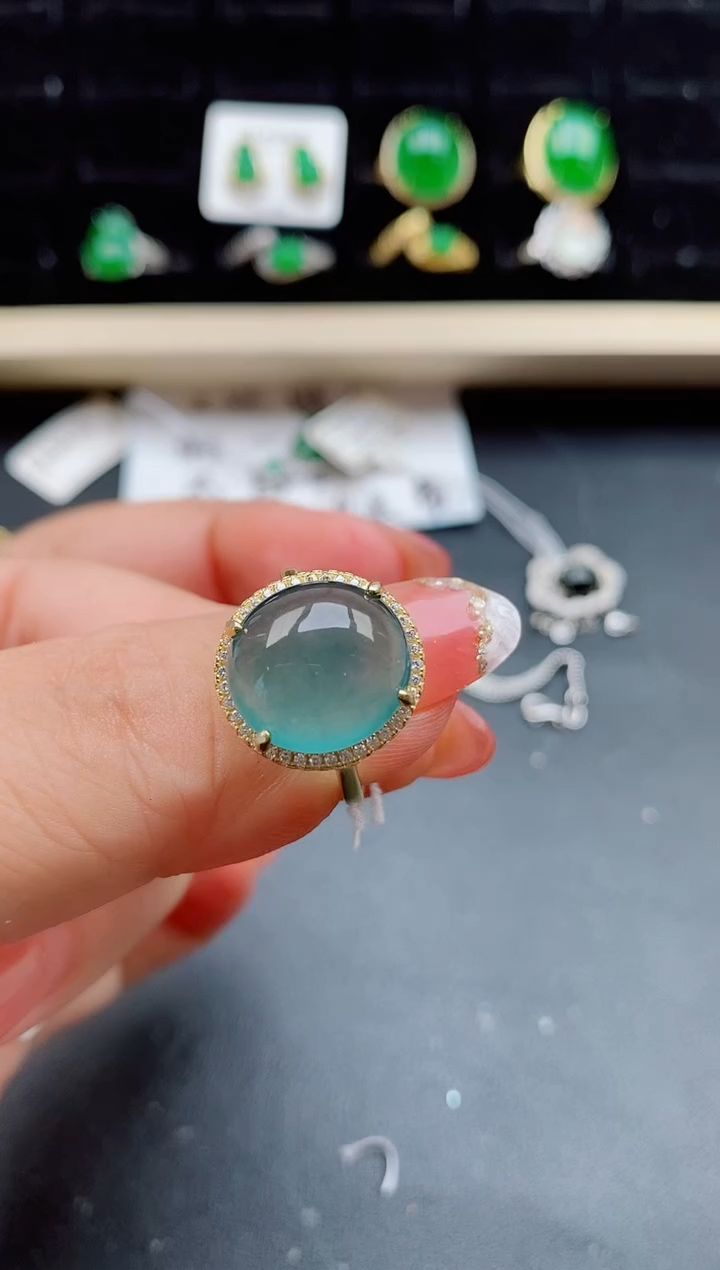 【闪购商品】翡翠戒指银S925镶嵌121212