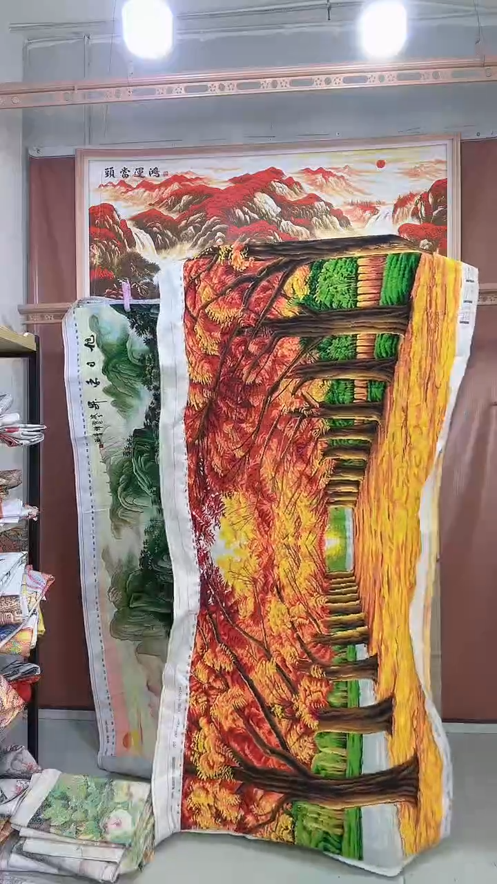 棉    国货   黄金满地  2.4米满绣